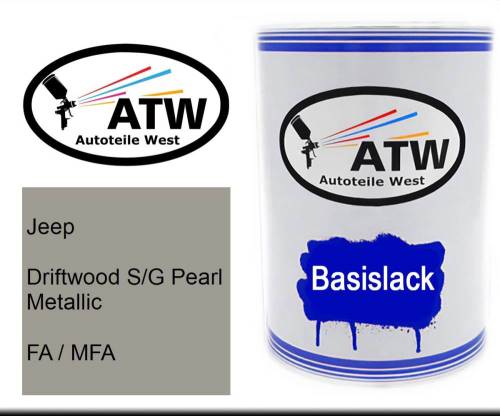 Jeep, Driftwood S/G Pearl Metallic, FA / MFA: 500ml Lackdose, von ATW Autoteile West.